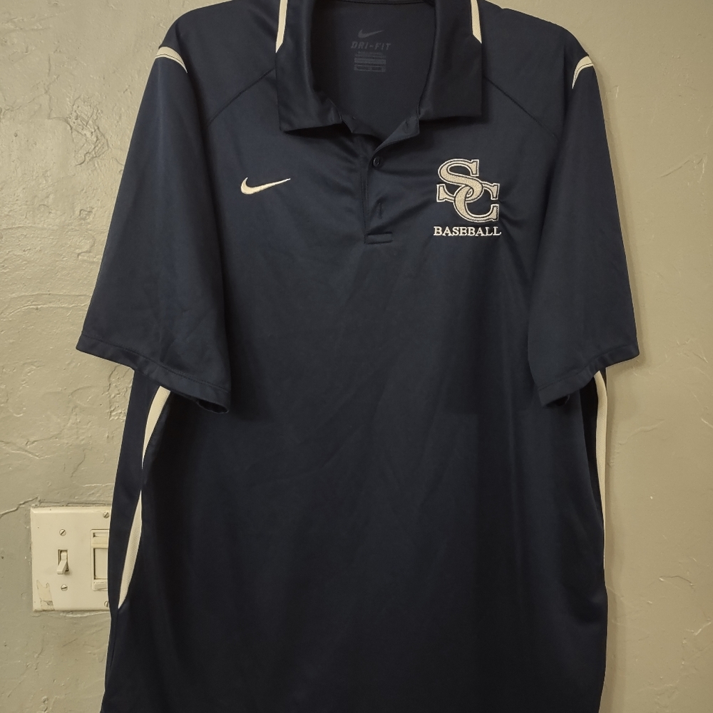 Nike shirt Baseball, Navy blue color size XL excellent condition short sleeve - Picture 3 of 3